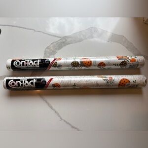 Con-Tact Brand Shelf Liner, Vintage 1982, Mushroom design.
